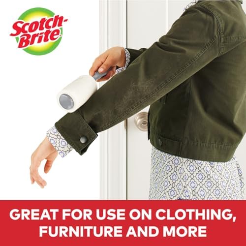 Scotch-Brite Lint Roller, Works Great on Pet Hair, 60 Sheets - Image 2
