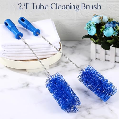 Baderke 2 Pcs Drain Brush Pipe Cleaning Tube Brush, 19.7 x 2.4 Inch - Image 4