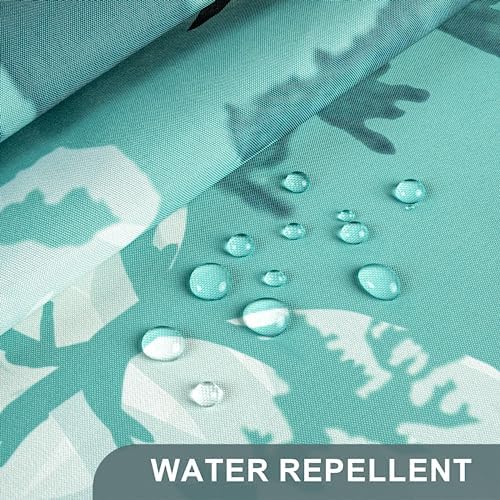 AmazerBath Shower Curtain Green, Washable Cloth Sage Green Shower Curtain Sets - Image 5