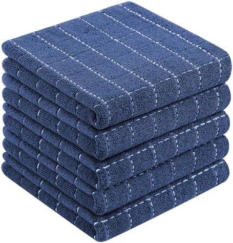 Homaxy 100% Cotton Terry Kitchen Towels, 5 Pack by Homaxy