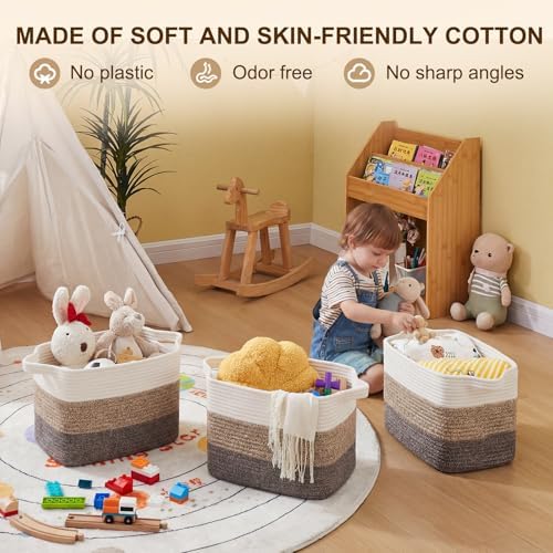 OIAHOMY Cotton Rope Storage Baskets - Image 3