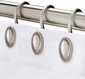 Brushed Nickel Shower Curtain Hooks by iToplin