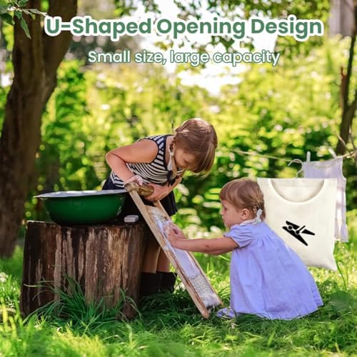 Laundry Clothespin Bag, 12 x 11 in Hang on Line Clothes Pin Hanging Bag - Image 6