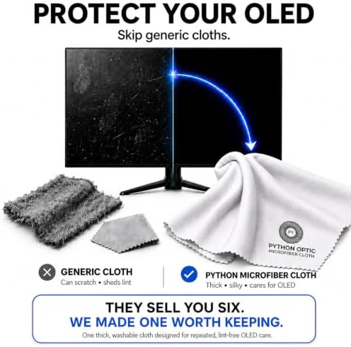 Premium OLED & QD-OLED Microfiber Cleaning Cloth, 12 x 16 in - Image 2