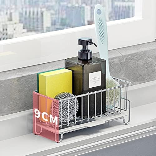 Kitchen Countertop Sponge Holder, SUS 304 Stainless Steel Dish SoapOrganizer - Image 4