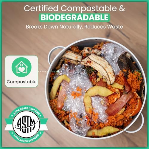 Compostable Plastic Wrap for Food Refill Roll, 400 Sq Ft, ASTM D6400 - Image 2