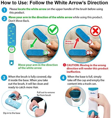 Pet Hair Remover for Clothes: Reusable Dog Cat Fur Lint Removal Brush for - Image 3