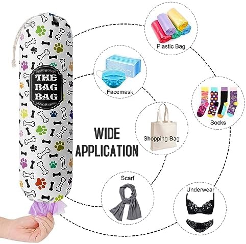 Grocery Bags Holder Organizer For Shopping Bags, Wall Mount Plastic Bags - Image 4