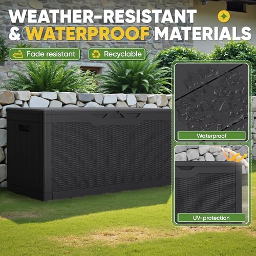 Greesum Outdoor Storage Box 100 Gallon Storage Bin - Image 5