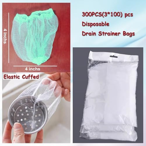 300 Filter Net Bags for Sink Drain Strainer - Image 3