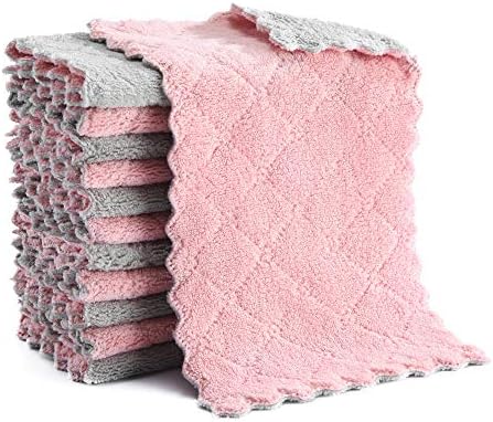 Hypermotion Microfiber Cleaning Cloth, Kitchen Towels, Double-Sided Microfiber by Hypermotion