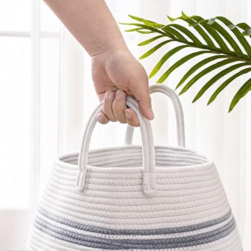 Extra Large Laundry Hamper Basket 105L Woven Blanket Basket - Image 2