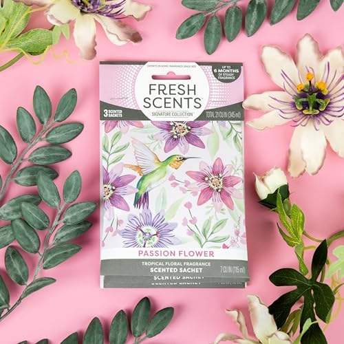 Fresh Scents Passion Flower Scented Sachets 6 Pack - Image 5