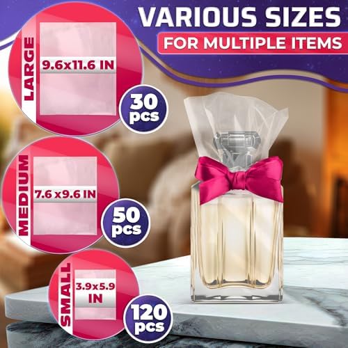 200 Pcs Heat Shrink Wrap Bags, 3 Sizes - Image 2