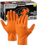 wcy 9 Mil Heavy Duty Disposable Nitrile Gloves, Diamond Grip by Unknown
