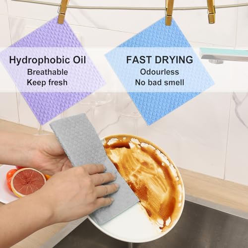 Swedish Dishcloths 10 Pack for Kitchen Washing Dishes - Image 3