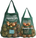 Durable Hanging Mesh Bags for Fruit & Vegetables. Reusable, Breathable Storage by TAMALL