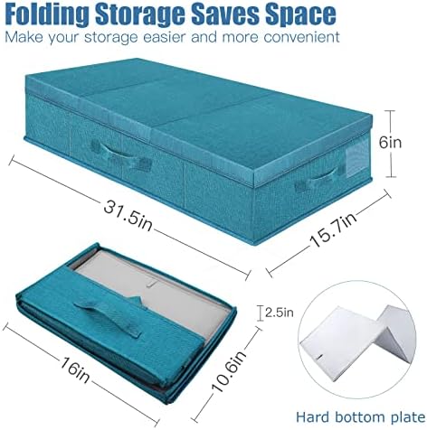Supowin 2Pack Large Underbed Storage Containers Bin - Image 2