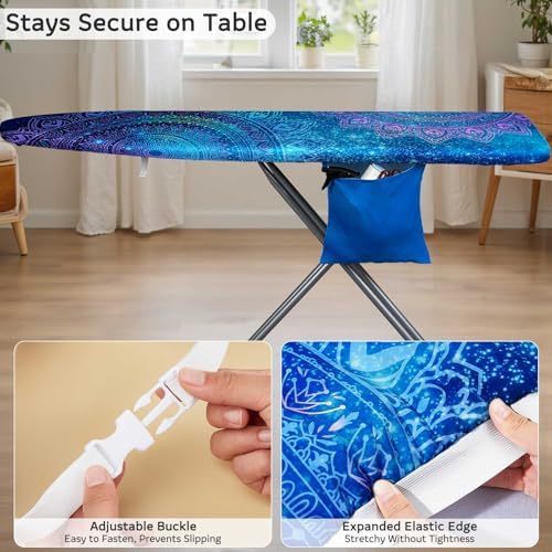 FIOBEE Ironing Board Cover and Pad Extra Thick Iron Board Pad - Image 4
