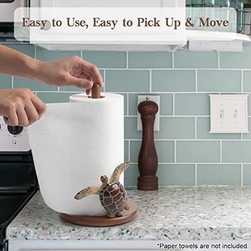Turtle Paper Towel Holder Coastal Kitchen Decor Beach Sea Turtle Decorative - Image 5