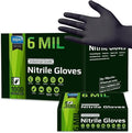 Inspire Black Nitrile Gloves HEAVY DUTY 6 Mil Nitrile Chemical Resistant by Inspire