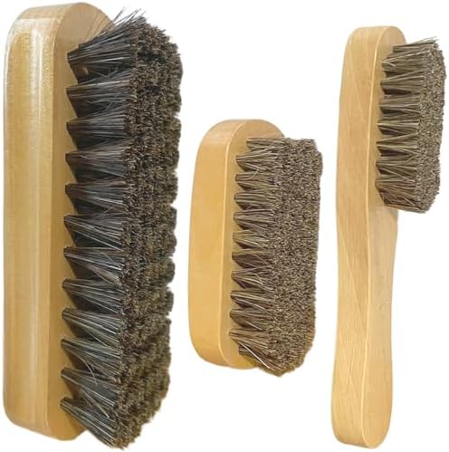 Horsehair Laundry Stain Brush Clothe Brush Shoe Soft Bristle Cleaning Brush by Selaurel