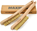 MAXMAN Brass Brush 2Pcs, Rust & Weld Cleaner by MAXMAN