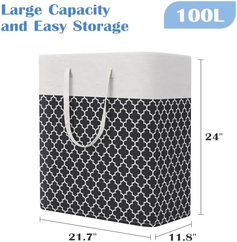 BlissTotes 3-Pack Laundry Basket, Collapsible Laundry Hamper - Image 2