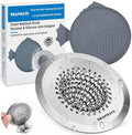 TRAPMATE Shower Drain Hair Catcher, 2.8" Bathtub Stopper Drain Strainer Kit by TRAPMATE