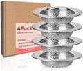 4 Pack Kitchen Sink Strainer, 304 Stainless Steel Sink Drain Strainer, 2mm by Vivaforte-US