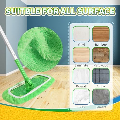 AmaVins Reusable 100% Coral Fleece Mop Pads Compatible - Image 6