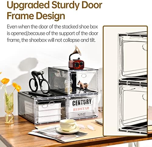 10 Pack Shoe Storage, Stackable Shoe Organizer - Image 3