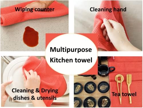 Kitchen Towels 100% Cotton Waffle Weave Dish Towel - Image 6