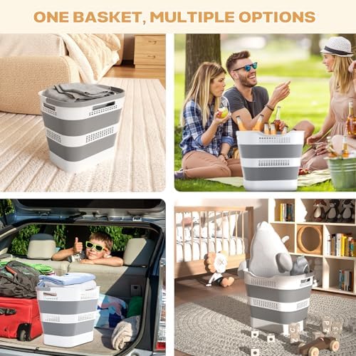 OOAMBB 43L+43L Collapsible Laundry Baskets plastic - Image 6