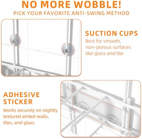 Epicano Shower Caddy for Handheld Showerheads, Stainless Steel - Image 6