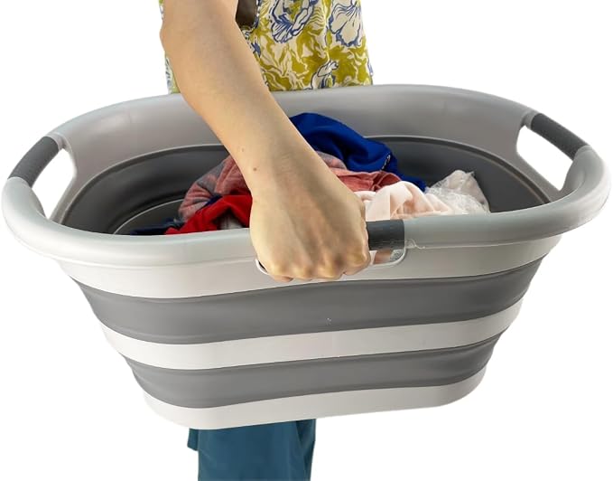 SAMMART 40L Collapsible Plastic Laundry Hamper - Image 7