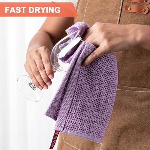 Kitchen Towels 6-Pack Kitchen Dish Cloths, 100% Cotton, 12x12 In - Image 3