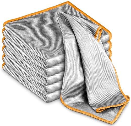 Airlab Glass Polishing Streak Free Miracle Cleaning Cloth, Sliver-Orange by AirlabStudio