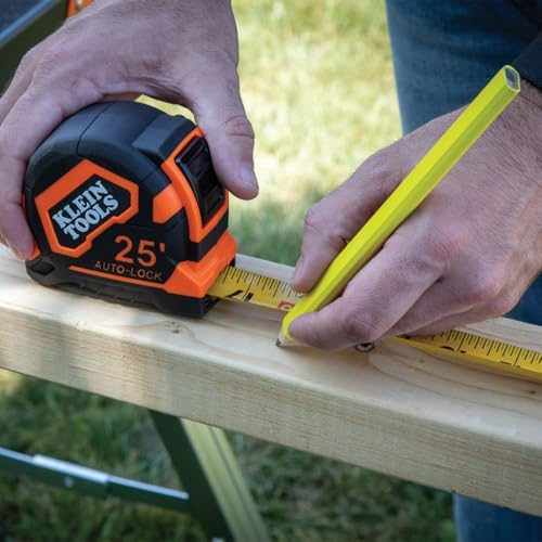 Klein Tools 9125AL Tape Measure, Heavy-Duty Measuring Tape, 25-Foot Single-Hook - Image 5