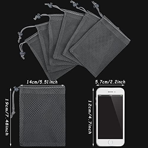 TecUnite 10 Pack Mesh Drawstring Bags - Image 3