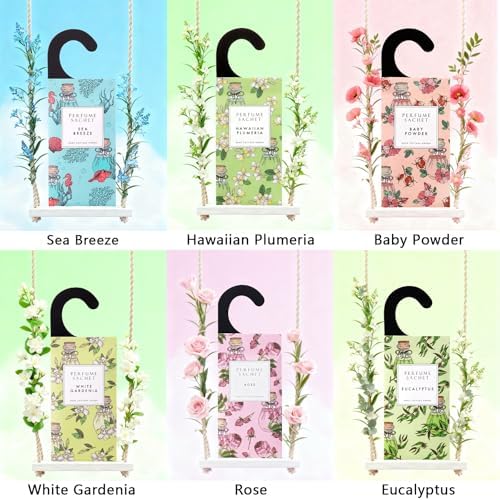 ROSE COTTAGE Large 12 Packs Sugar Grace Hanging Closet Deodorizer Air Freshener - Image 6