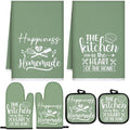 Sratte 6 Pcs Kitchen Decor Accessories Set, Sage Green by Sratte