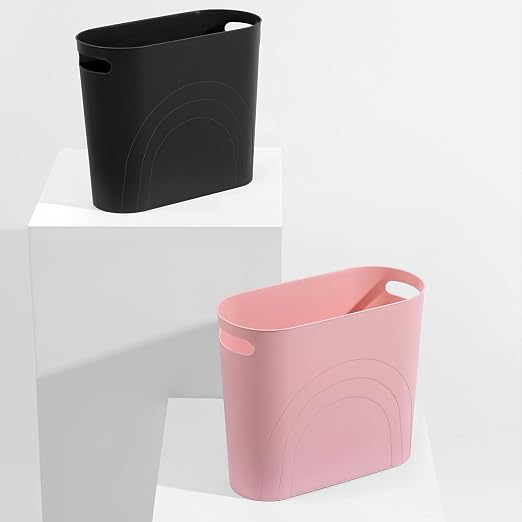 rejomiik Small Bathroom Trash Can, 3.5 Gallon Slim Garbage Can, Office and - Image 6
