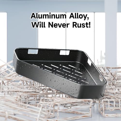 Veken Aluminum Corner Shower Caddy 4-Pack, Never Rust&Large Capacity - Image 3