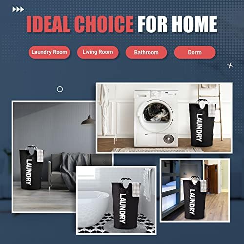 Caroeas 125L Laundry Basket, Large Laundry Hamper, Laundry Bag - Image 5