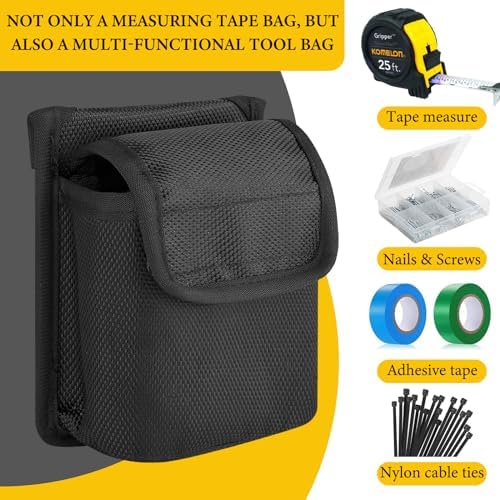 Tape Measure Holder for Belt, Tool Pouch, Tape Measure Belt Clip, Tool Belts - Image 3