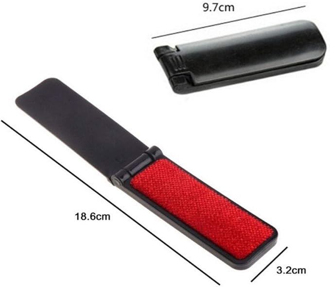 GARASANI 3 Pack Portable and Foldable Plastic Fold Clothing Dust Brush Pet Hair - Image 3