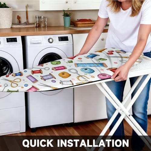 Ironing Board Cover 15"x54"，Standard Ironing Board Replacement Cover，Easy Fit - Image 4