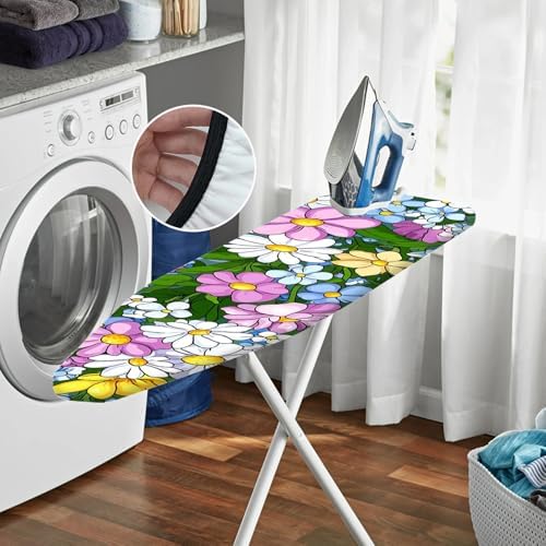 Nuxovilar Mixed Flowers Ironing Board Cover 15x54 Polyester - Image 6