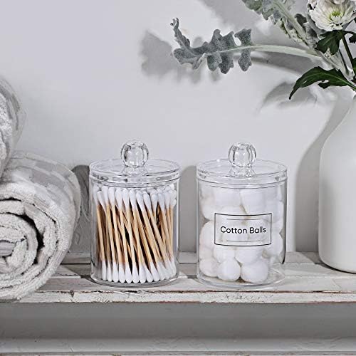 2 Pack Acrylic Qtip Holder Dispenser - Image 5